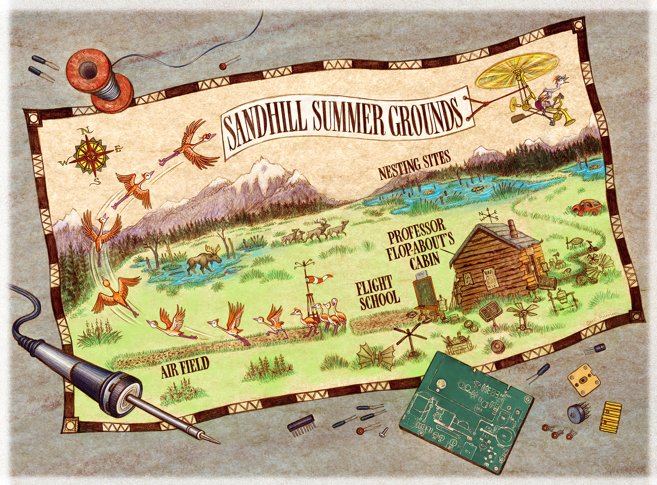 Sandhill Cranes Map